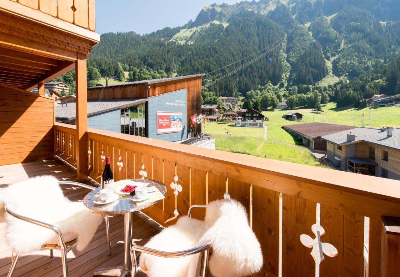 Chalet Belmont Wengen Bagian luar foto
